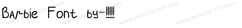 Barbie Font by字体转换